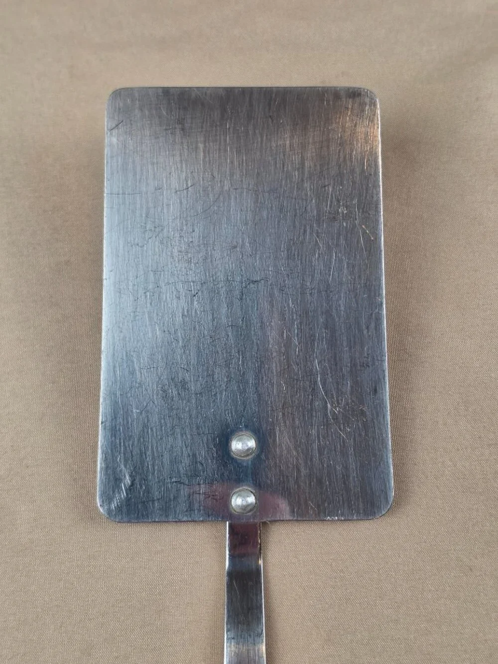 Vintage Spatula Long Handle Wood Flipper Turner Stainless Steel Japan
